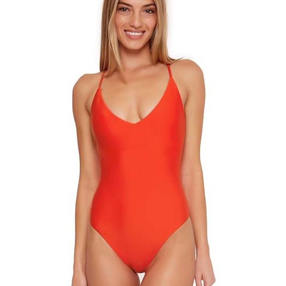 NWT Trina Turk Women's Monaco Twist Back One Piece Maillot Swimsuit
